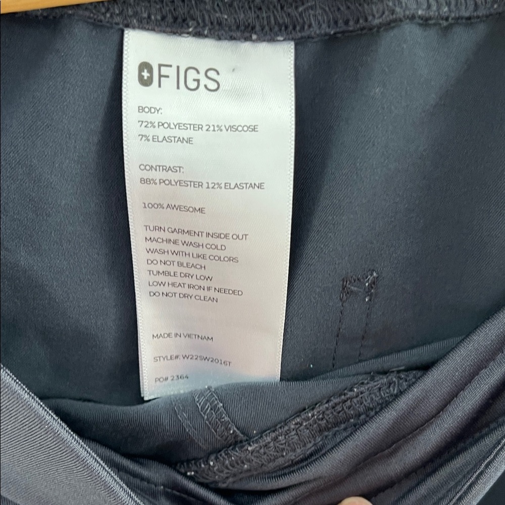 Figs Charcoal Scrub Pants